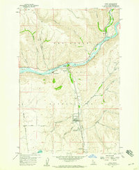 Lapwai 1958 topographic map thumbnail