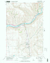 Lapwai 1958 topographic map thumbnail
