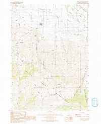 Lehman Butte 1991 topographic map thumbnail