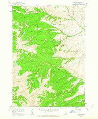 Lem Peak 1962 topographic map thumbnail