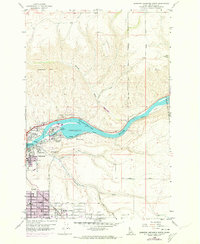 Lewiston Orchards North 1958 topographic map thumbnail