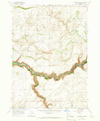 Linderman Dam 1965 topographic map thumbnail