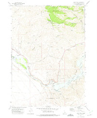 Lucky Peak 1972 topographic map thumbnail