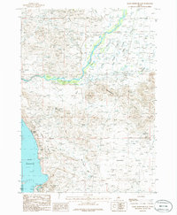 Magic Reservoir East 1986 topographic map thumbnail