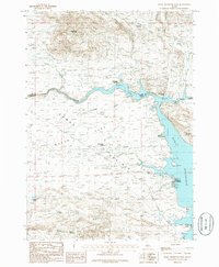 Magic Reservoir West 1986 topographic map thumbnail