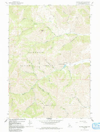Mahoney Butte 1967 topographic map thumbnail