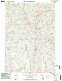 Mahogany Butte 2001 topographic map thumbnail