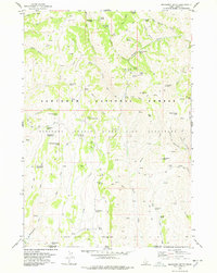 Mahogany Butte 1977 topographic map thumbnail