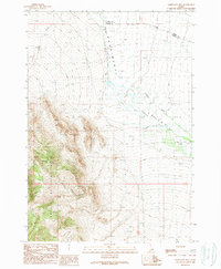 Mahogany Hill 1989 topographic map thumbnail