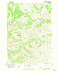 Mahoney Butte 1967 topographic map thumbnail