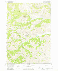 Mahoney Butte 1967 topographic map thumbnail