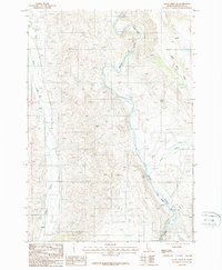 Mann Creek SE 1987 topographic map thumbnail
