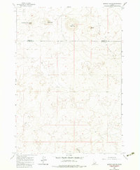 Market Lake NE 1964 topographic map thumbnail