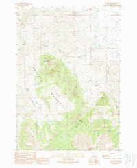 Meadow Peak 1989 topographic map thumbnail