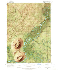 Menan Buttes 1951 topographic map thumbnail