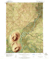 Menan Buttes 1951 topographic map thumbnail