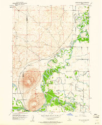 Menan Buttes 1951 topographic map thumbnail