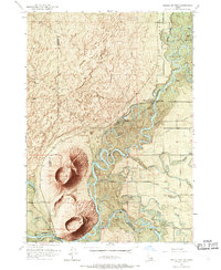 Menan Buttes 1951 topographic map thumbnail