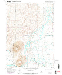 Menan Buttes 1951 topographic map thumbnail