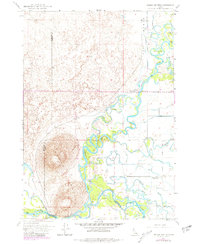 Menan Buttes 1951 topographic map thumbnail