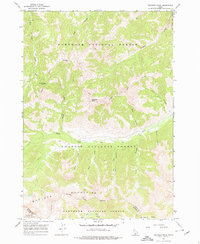 Meridian Peak 1967 topographic map thumbnail