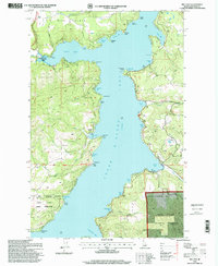 Mica Bay 1996 topographic map thumbnail