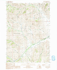 Miller Peak 1991 topographic map thumbnail