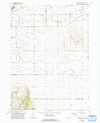Milner Butte 1965 topographic map thumbnail