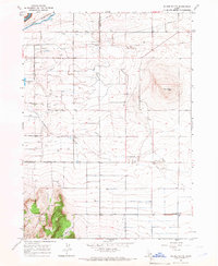 Milner Butte 1965 topographic map thumbnail