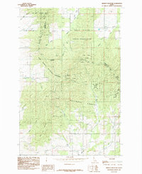 Mission Mountain 1985 topographic map thumbnail