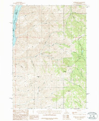 Monroe Butte 1987 topographic map thumbnail