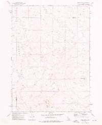 Mosby Butte 1972 topographic map thumbnail