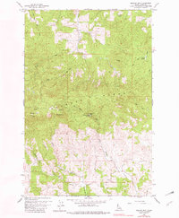 Moscow Mtn 1960 topographic map thumbnail