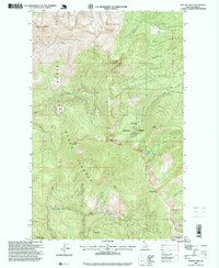 Mount Casey 1996 topographic map thumbnail