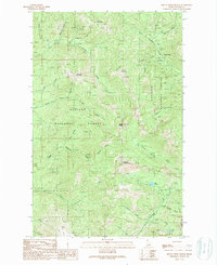 Mount Pend Oreille 1989 topographic map thumbnail