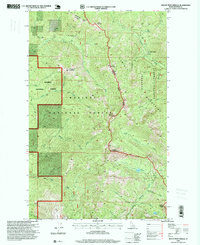 Mount Pend Oreille 1996 topographic map thumbnail