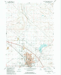 Mountain Home North 1992 topographic map thumbnail