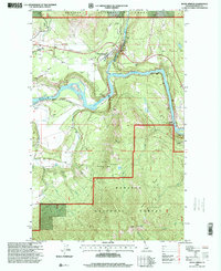 Moyie Springs 1996 topographic map thumbnail
