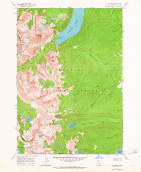 Mt Cramer 1963 topographic map thumbnail