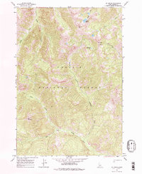 Mt Jordan 1964 topographic map thumbnail