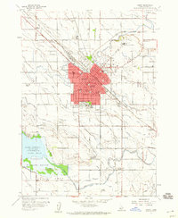 Nampa 1958 topographic map thumbnail