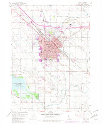 Nampa 1958 topographic map thumbnail