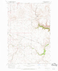 Nezperce SW 1967 topographic map preview