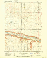 Niagara Springs 1950 topographic map thumbnail
