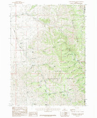North Heglar Canyon 1985 topographic map preview