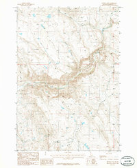 Nutmeg Flat 1986 topographic map preview