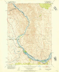 Olds Ferry 1952 topographic map thumbnail