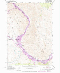 Olds Ferry 1952 topographic map thumbnail
