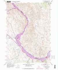 Olds Ferry 1952 topographic map thumbnail