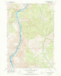 Olds Ferry NW 1952 topographic map thumbnail